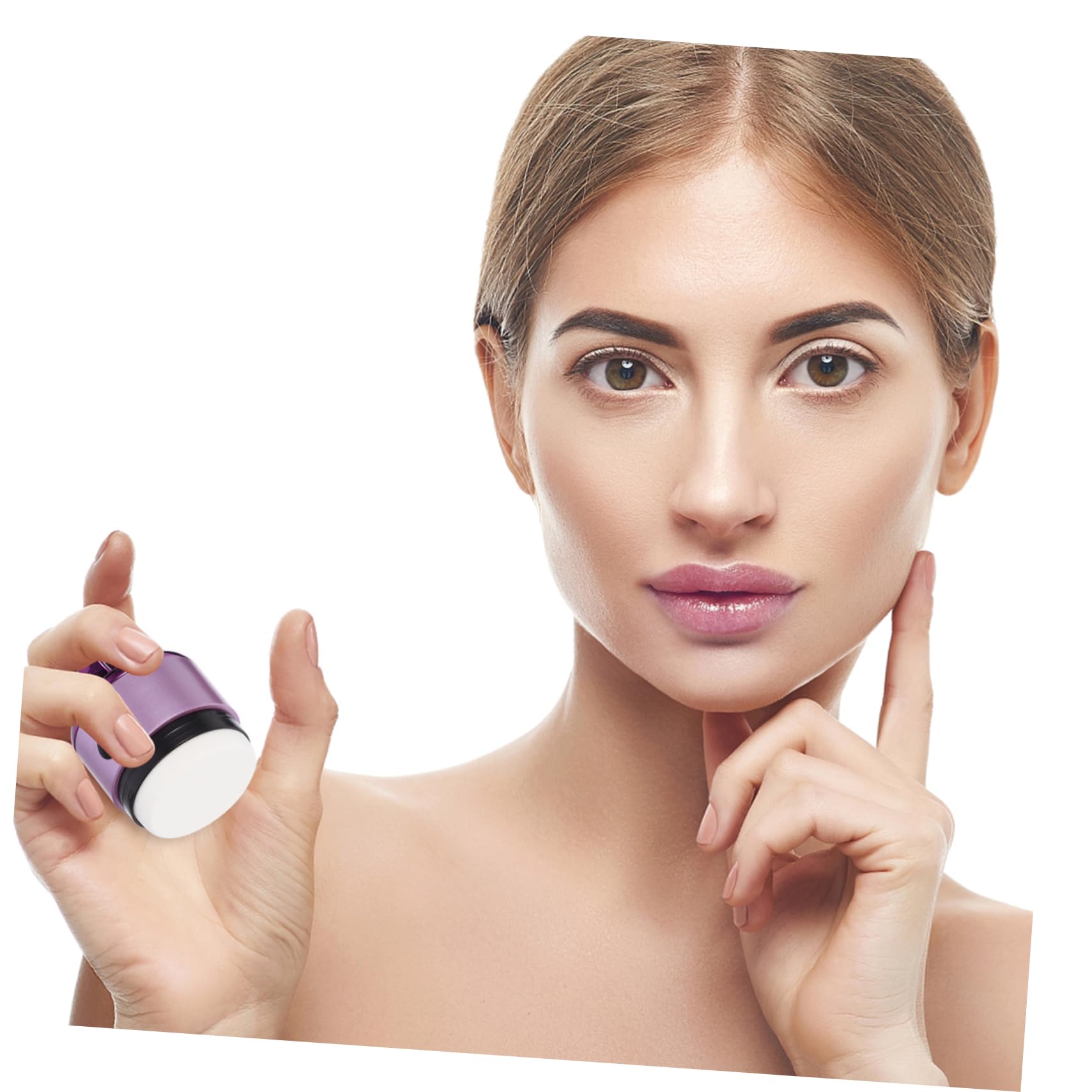 2stücke Elektrischer Makeup-puff Vibrieren Um Foundation Gleichmäßig Aufzutragen Tragbar Und Leicht Einfach Zu Reinigen Für Flexibles Hautgefühl