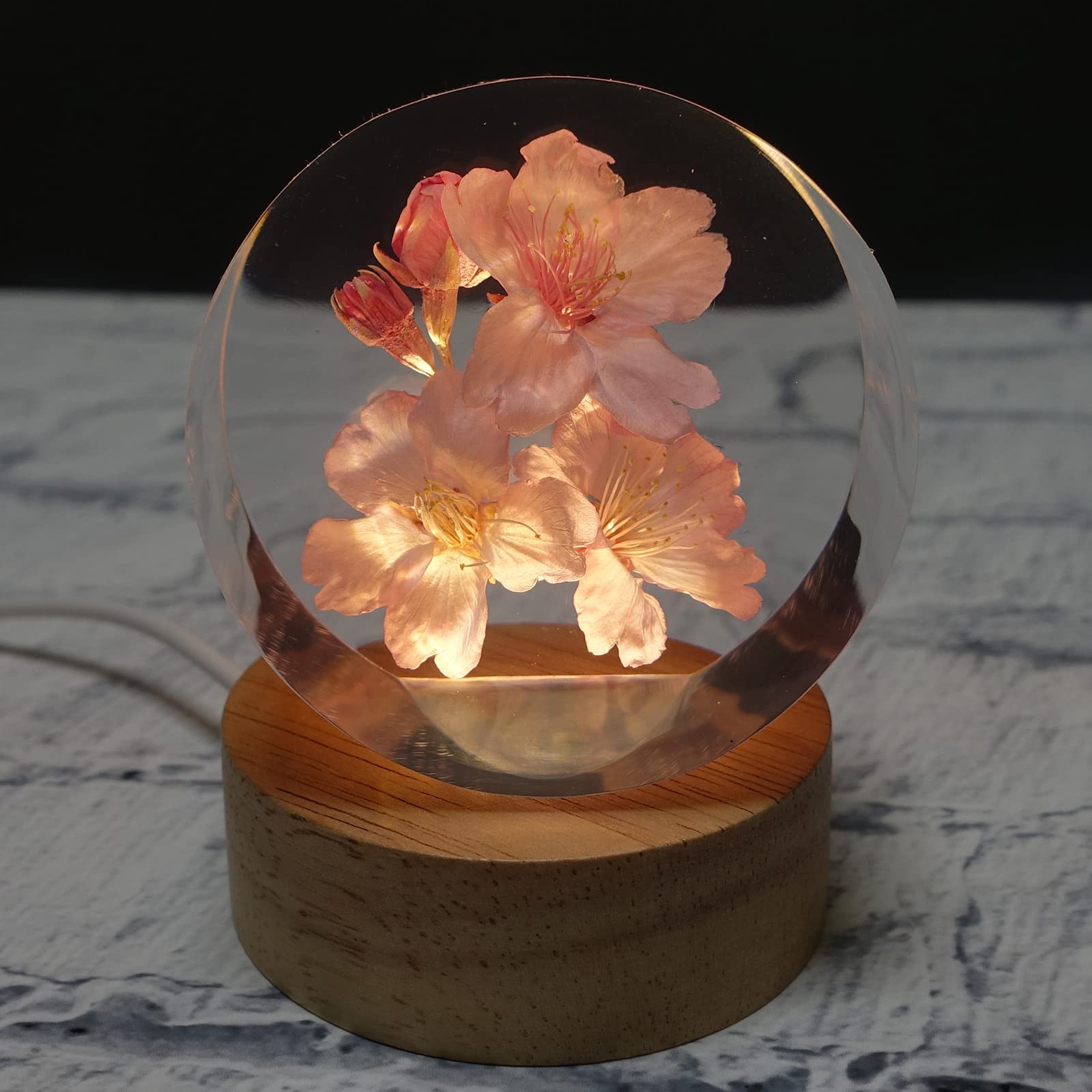 Amazon｜クリスタルハーバレジン 桜 固まるハーバリウム 本物のお花
