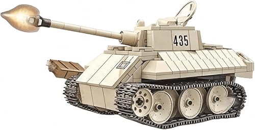 Miniatura 4 de General Jim's Serie Militar WW2 Bloques de construcción - Ejército alemán Leopardo VK-1602 Reconocimiento Batalla Tanque Bloques de Construcción