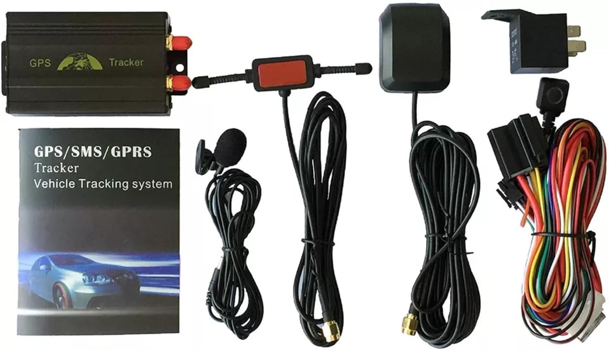 GPS TRACKER LOCALIZZATORE SATELLITARE ANTIFURTO SPIA GSM GPRS SIM AUTO