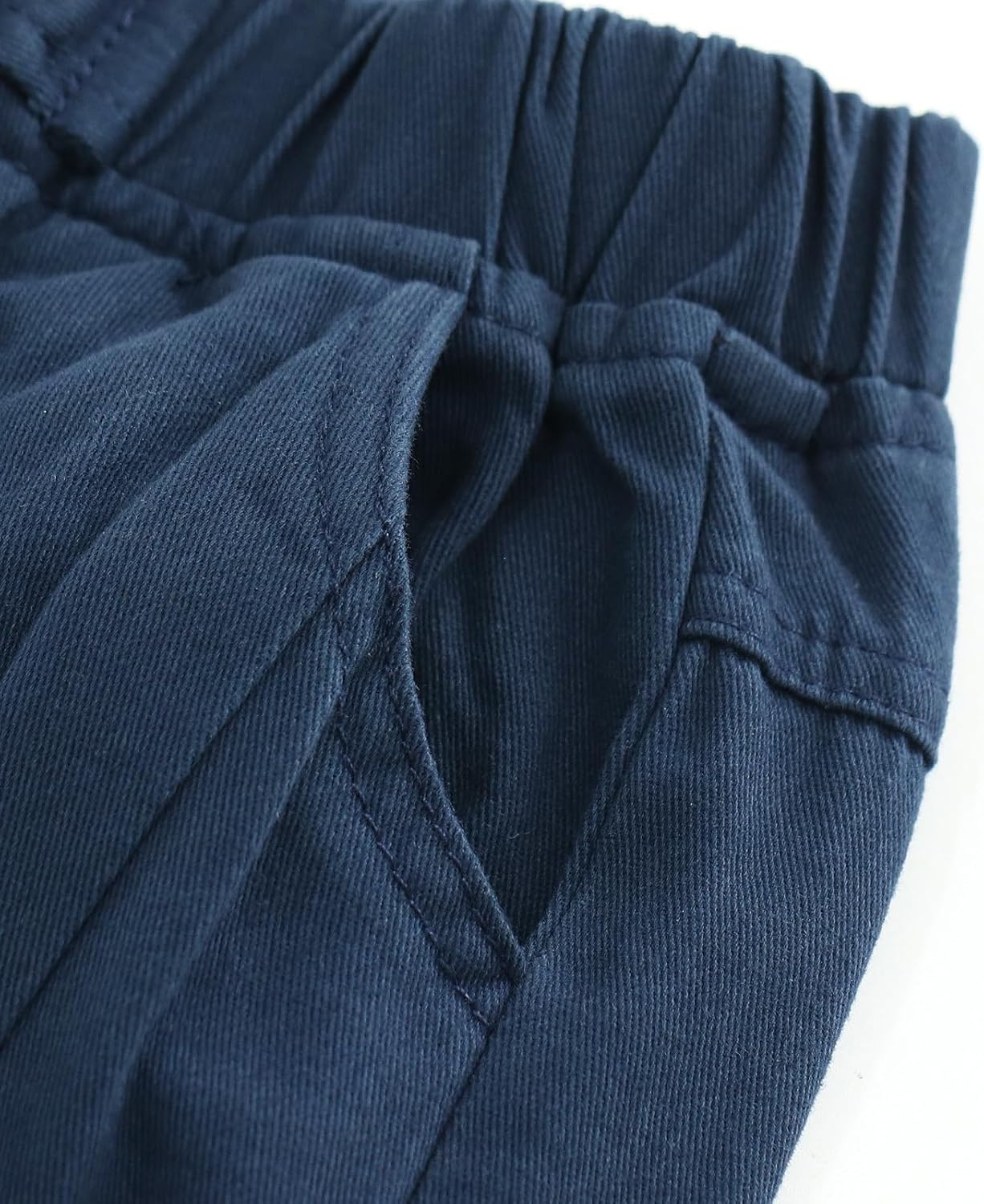 Kids Pants Boys with Solid Color, Boys Slacks Pull on Pants for School - Image 6