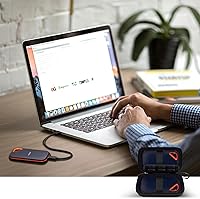Vista 6 de Estuche compatible con SanDisk Extreme Pro/para SSD portátil SanDisk 1TB 2TB 4TB 500GB/ para unidad de estado sólido externa Crucial X10 X9, bolsa