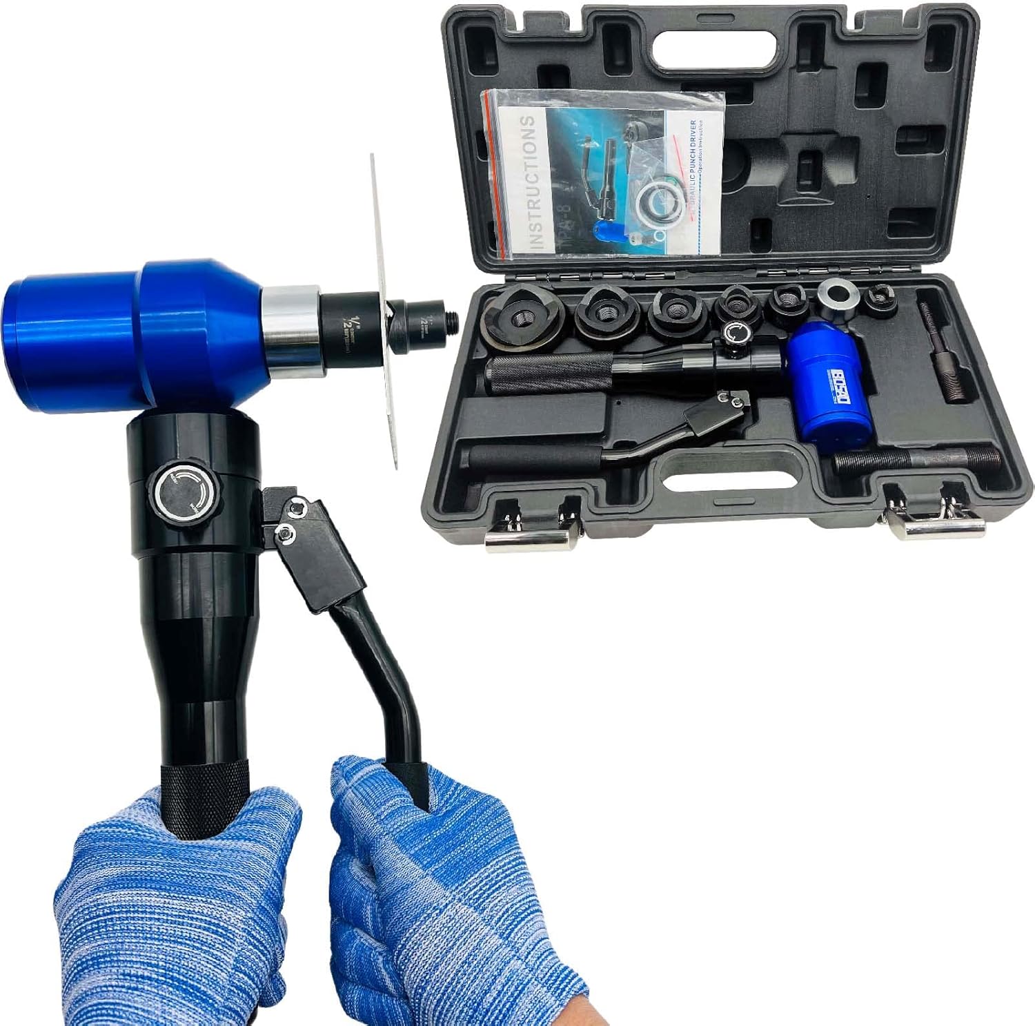 Hand Tools TEMCo 2" HYDRAULIC KNOCKOUT PUNCH Electrical Conduit Hole