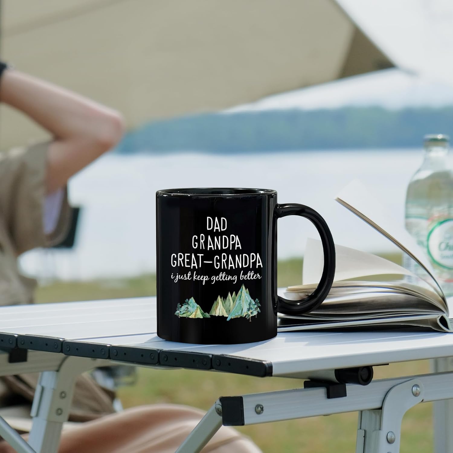 Great Grandpa Mug, Grandpas Christmas Gifts, great grandpa Mug, I Just Keep Getting Better 15Oz Black, Father's Day mug Gifts for Great Grandpa Dad - Image 3