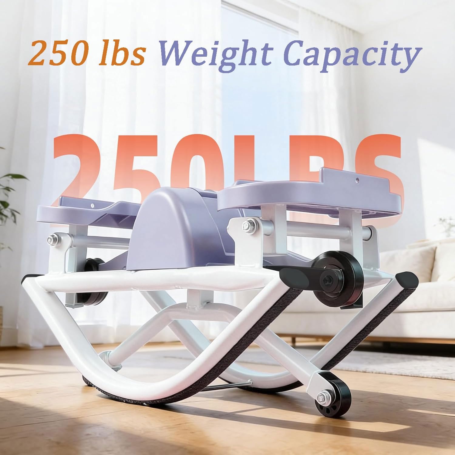 Stepper Lateral Compacto Stepper Lateral portátil for piernas glúteos Abdominales con digitalizador con Manta silenciosa cordón de Ajuste
