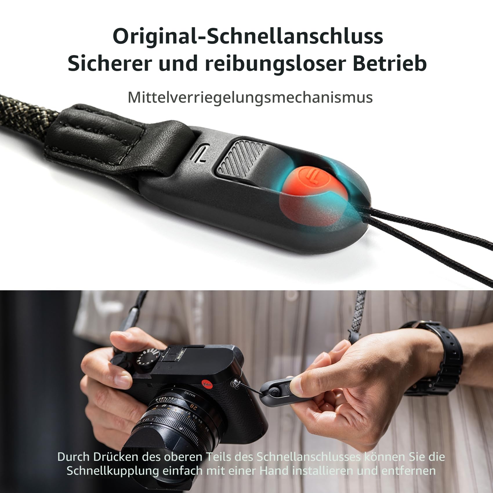 PGYTECH Künstlerischen Stil Kamera-Schultergurt Air, Kameragurt mit Schnellverschluss, verstellbarer 1100-1400 mm Kamera-Umhängegurt für Nikon/Canon/Sony Mirrorless-Kameras (Tribal Geometric) L