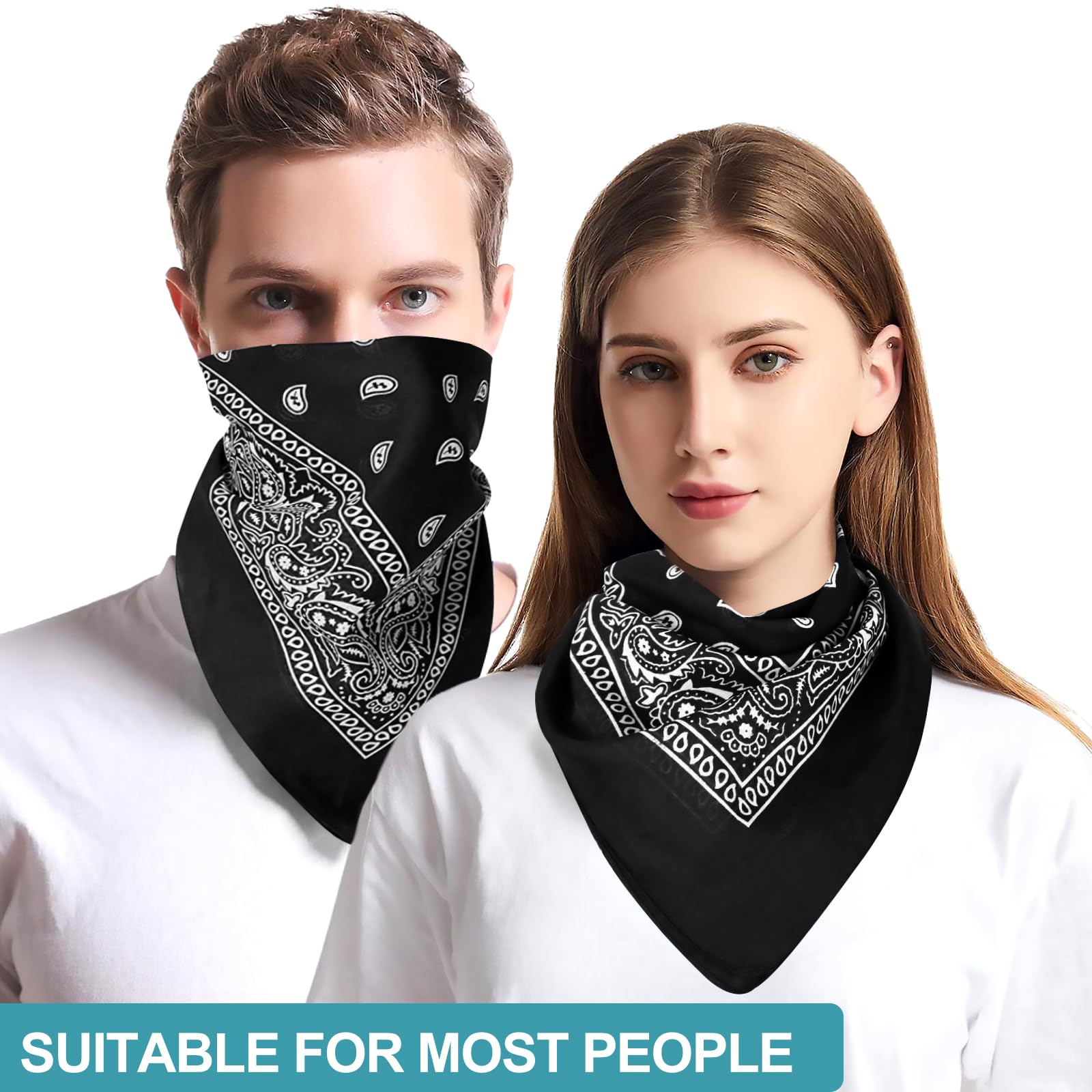 sularpek Paisley Bandana, Stylish Cowboy Headband Handkerchief, Premium Stylish & Versatile Bandana, Bandanas for Outdoor Adventures Perfect for Cycling, Hiking, Running, Yoga, Motorcycling, and More — view 5
