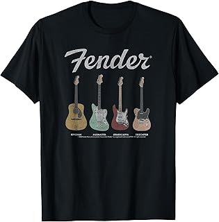 Fender Vintage Guitar Lineup T-Shirt Small