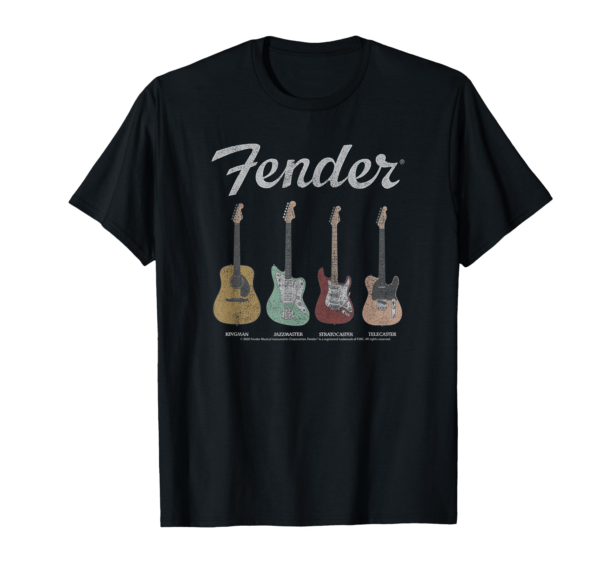 Vintage Guitar Lineup T-Shirt Small