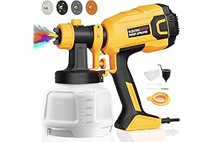 700W Paint Sprayer for House Painting, HVLP Electric Spray Gun with 40 Fl Oz Container