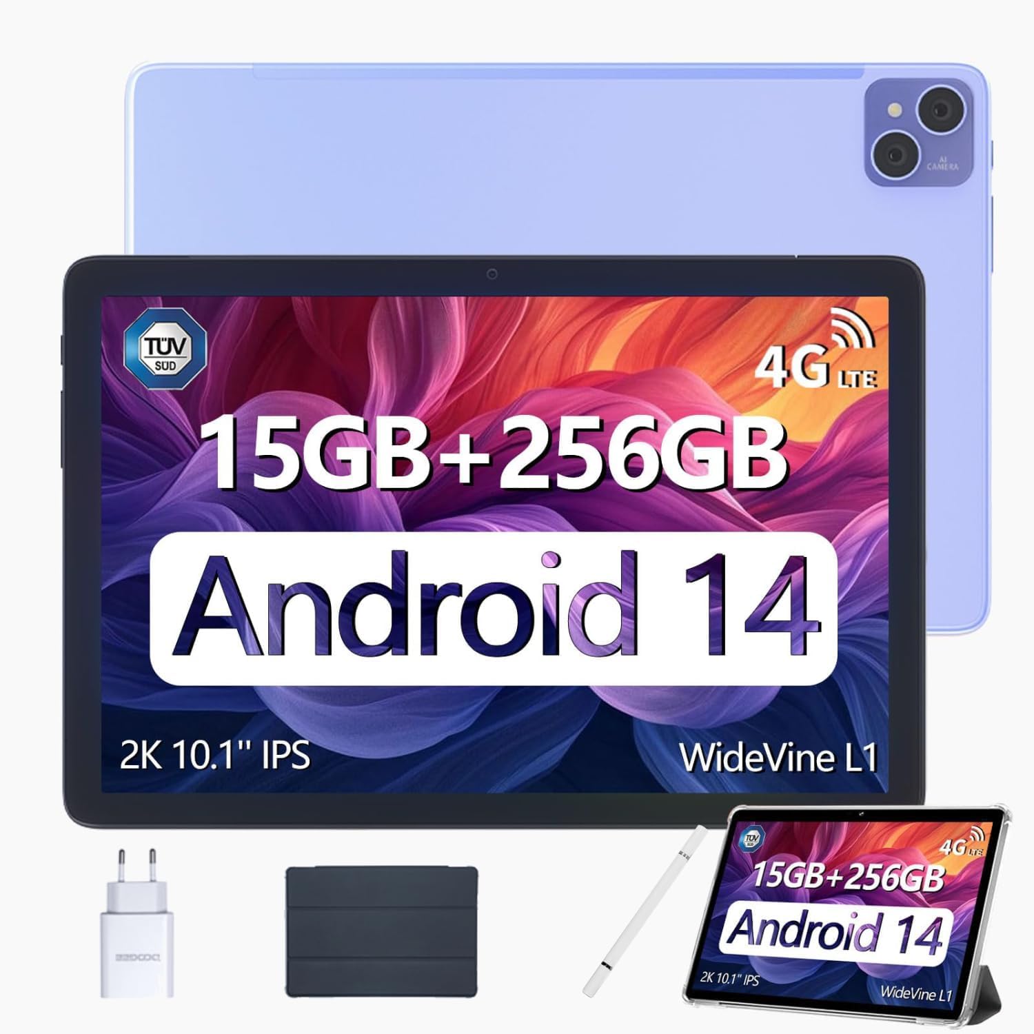 DOOGE　T10　Pro　タブレット　10インチ　Android　15+256 DOOGEE T10 PRO Tablet Android 14, 10 Inch Tablet, 15GB RAM + 256GB