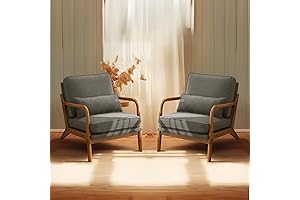 Bonnlo Grey Accent Chair Set of 2