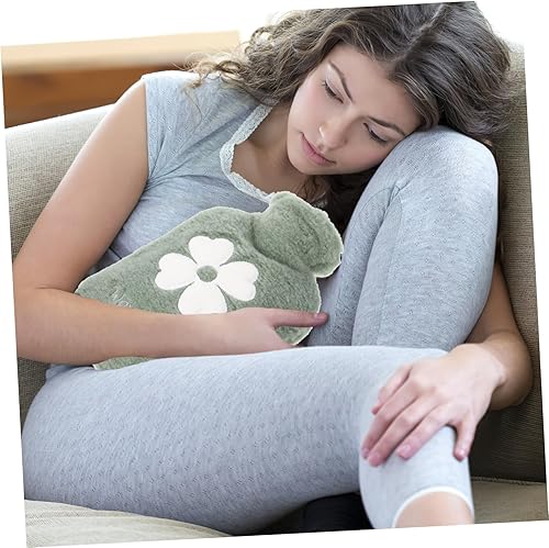 Miniatura 9 de Lurrose Calentadores de manos para calentar botellas de agua caliente, suministros de invierno, botella de agua caliente con tapa, mini botella de