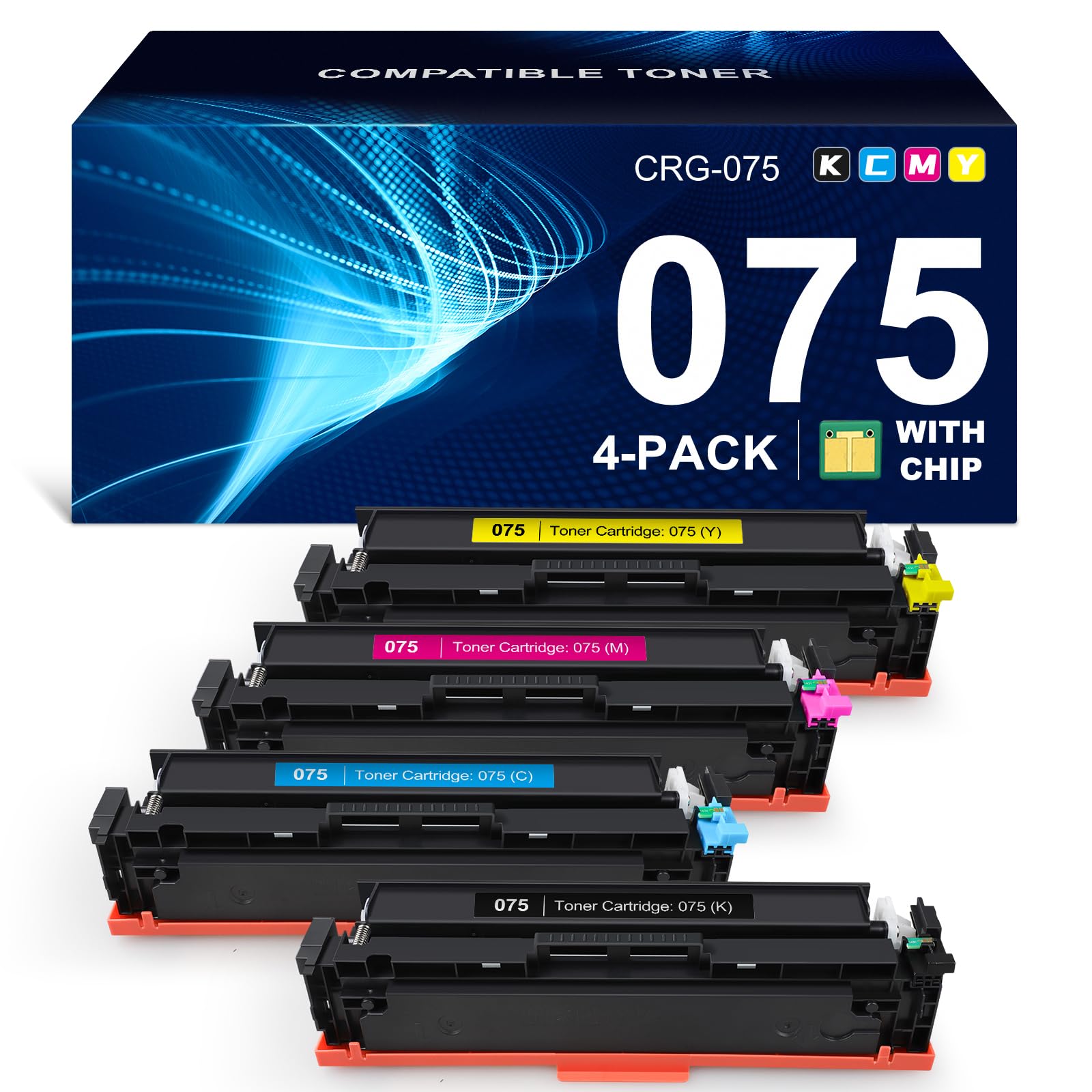 Photo 1 of ALLWORK 075 Toner Cartridge Set for Canon imageCLASS LBP646Cdw MF662Cdw