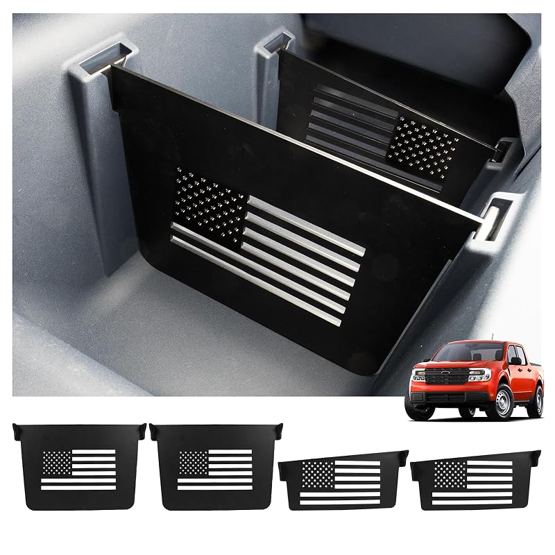 Kit com 4 divisórias organizadoras sob o banco traseiro para Ford Maverick 2022–2026 Uilffur FM-GB-2