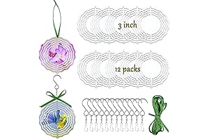 Blank Sublimation 3D Aluminum Wind Spinners for Garden Decor