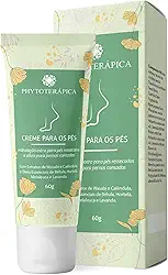 PHYTOTERAPICA - Creme de Hidratação para Pés e Pernas - Aromaterapia – Para pés ressecados e alívio para pernas cansadas, Refrescante – Wasabi e Calêndula - 60g