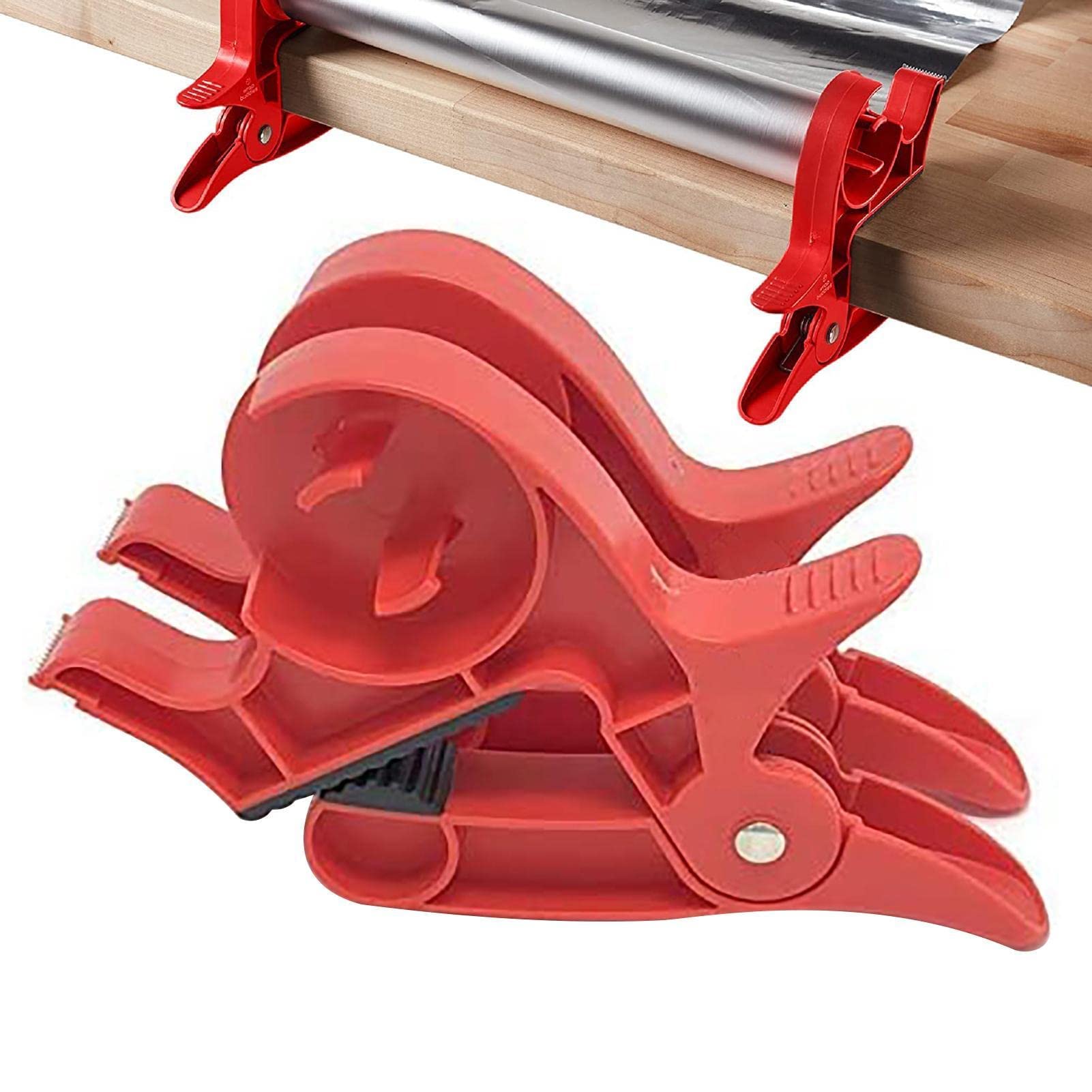 2 Pcs Packaging Tape Dispenser, Tabletop Gift Wrapping Tool With Blade, To Secure Your Wrapping Paper Roll & Tape For Easier Gift Wrapping, Fits Any Size Roll And Most Tables