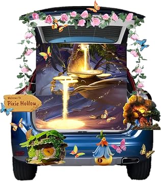 Trunk or Treat Car Decorations Kit for SUV Trunk or Treat for Church Halloween Decorations Outdoor Fairy Decorations Fairy