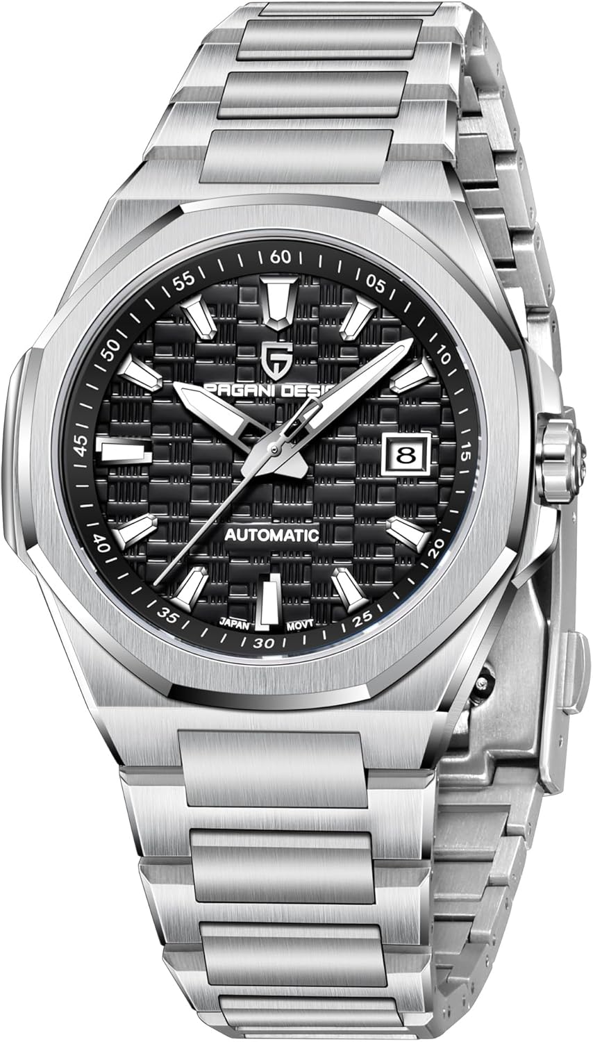 Pagani Design Automatic Watch for Men, 40mm Stainless Steel,