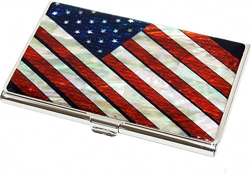 Miniatura 84 de Tarjetero negro de nácar para tarjetas de visita con bolsillo con bloqueo RFID, tarjeta de identificación de crédito, tarjetero de metal de acero