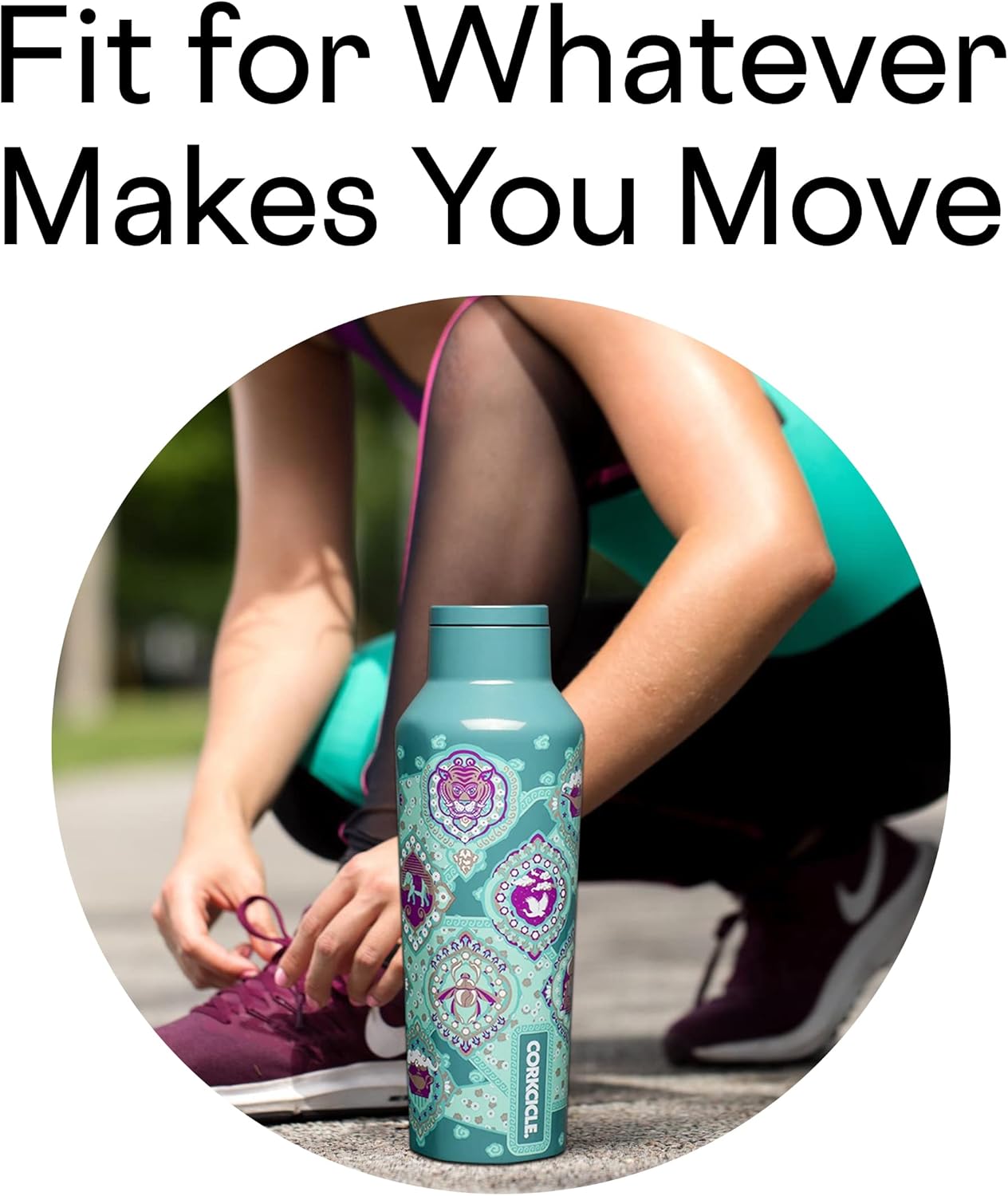 Corkcicle Disney Princess Jasmine Insulated Canteen Travel Water Bottle, Triple Insulated Stainless Steel, Keeps Beverages Cold for 25 Hours or Warm for 12 Hours, 20oz - Image 4