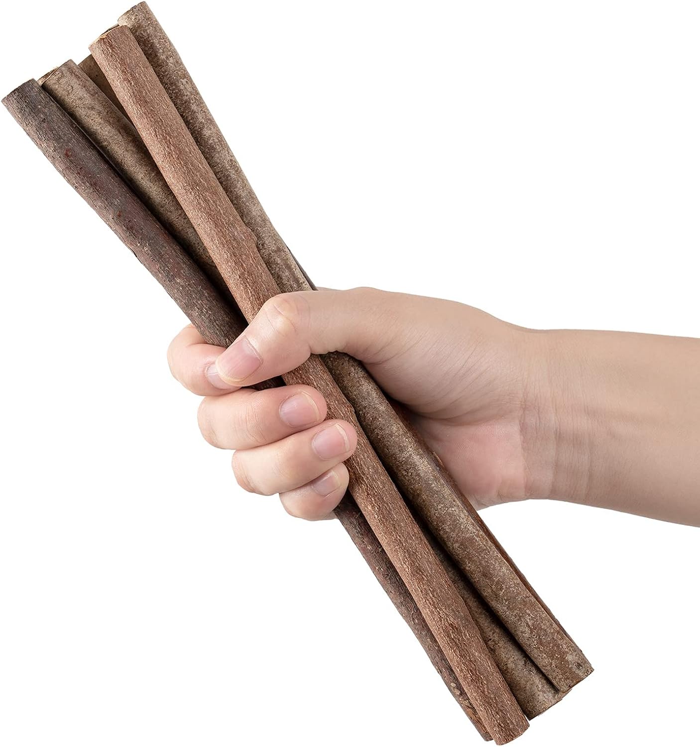 Craft Sticks Twigs Crafting Natural Wood Log Sticks DIY Cuttable Rustic Christmas Home Wall Decoration Length 9.84 in/10 PCS