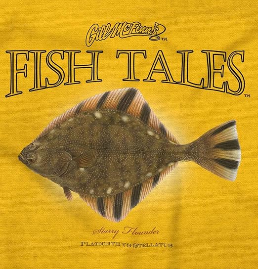 Amazon Com Brisco Brands Gill Mcfinn Flounder Fishing Fish Womens T Shirt Ladies Tee Clothing Shoes Jewelry