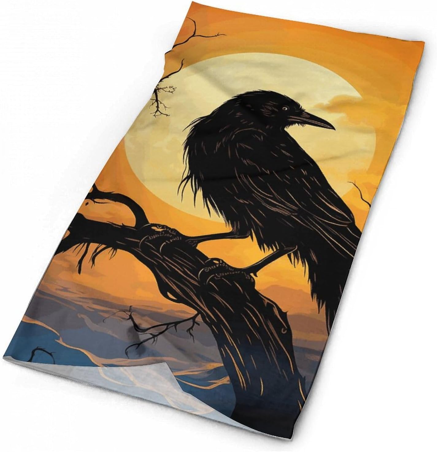 Neck Gaiter Face Mask for Cold Weather Crow Face Cover Scarf for Men Women Elastic Headbands Wind-proof Bandana for Skiing Fishing Hiking Cycling
