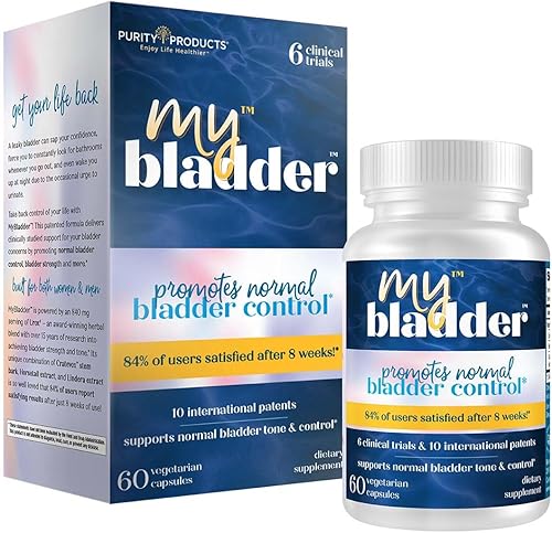 Purity Products La fórmula de apoyo MyBladder promueve el control normal de la vejiga, la fuerza, el tono y la salud del tracto urinario, para