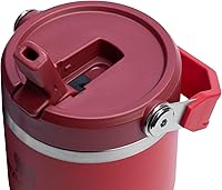 Vista 30 de Stanley - Vaso con popote plegable IceFlow con asa de 30 onzas Tapa de giro y popote abatible Botella de agua resistente a fugas Acero