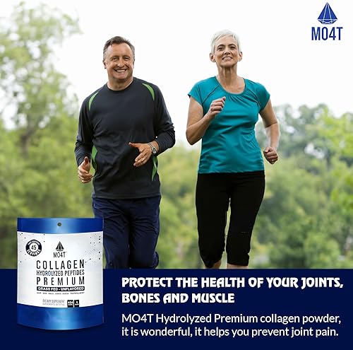 Miniatura 8 de MO4T - Péptidos de colágeno - Colágeno en polvo - Colágeno hidrolizado - Colageno Hidrolizado - Colágeno sin sabor (1 libra)