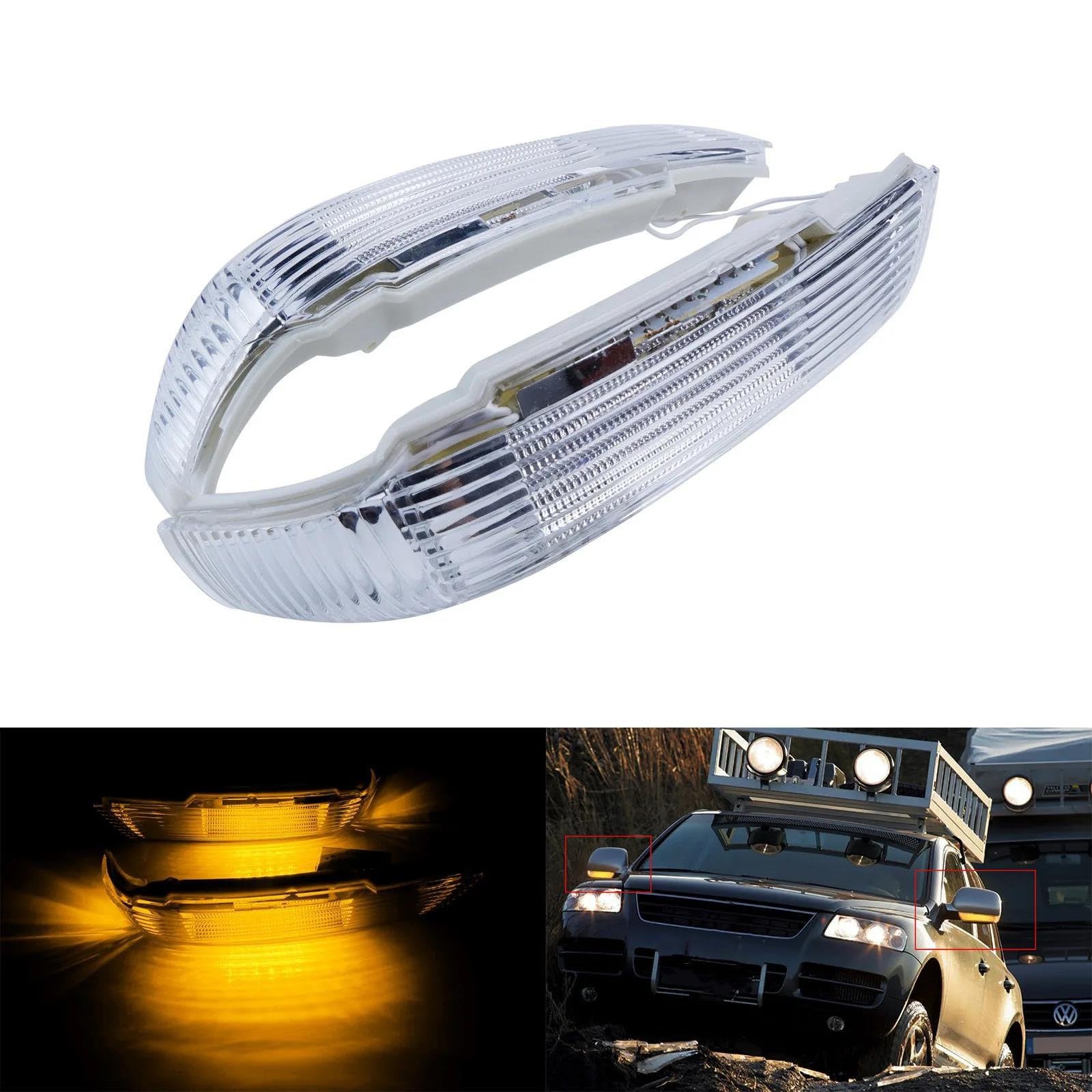 Intermitentes LED Ámbar Retrovisores Exteriores Izquierdo Y Derecho Para VW Para Touareg 7L 2003 2004 2005 2006 2007