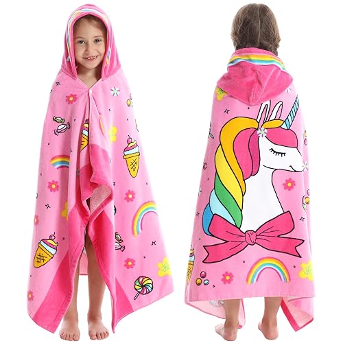 Kids Bath Towels, Kids Towel Girls Boys Hooded Beach,Bathroom,Pool Swim
