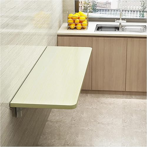 Escritorio plegable montado en la pared, mesa de trabajo con hojas caídas, mesa plegable y resistente, escritorio de pared para espacios pequeños, disponible en Yaxa Colombia