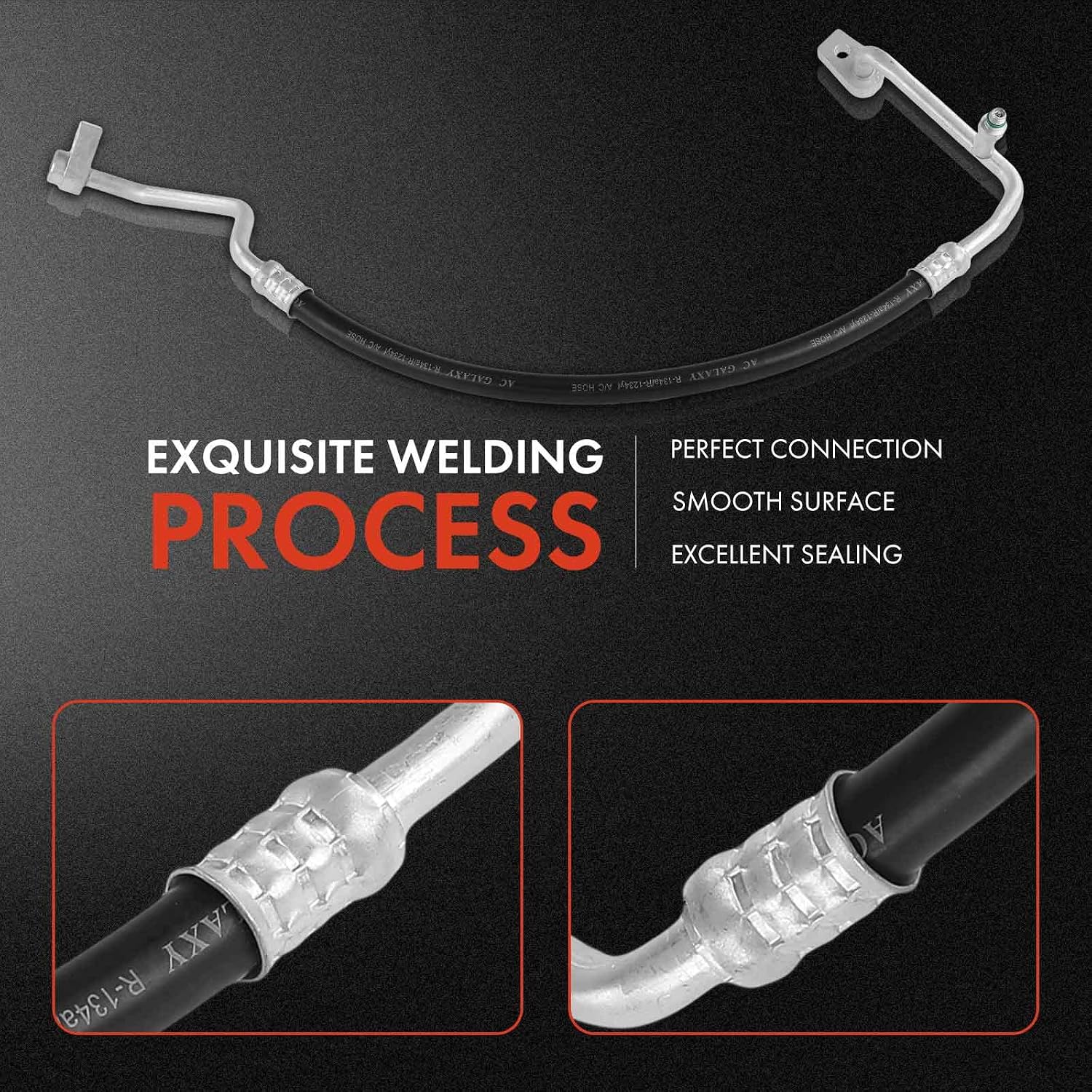 A-Premium A/C Discharge Line Hose Assembly Compatible with Ford Transit Connect 2018-2021 2.5L, Compressor to Condenser