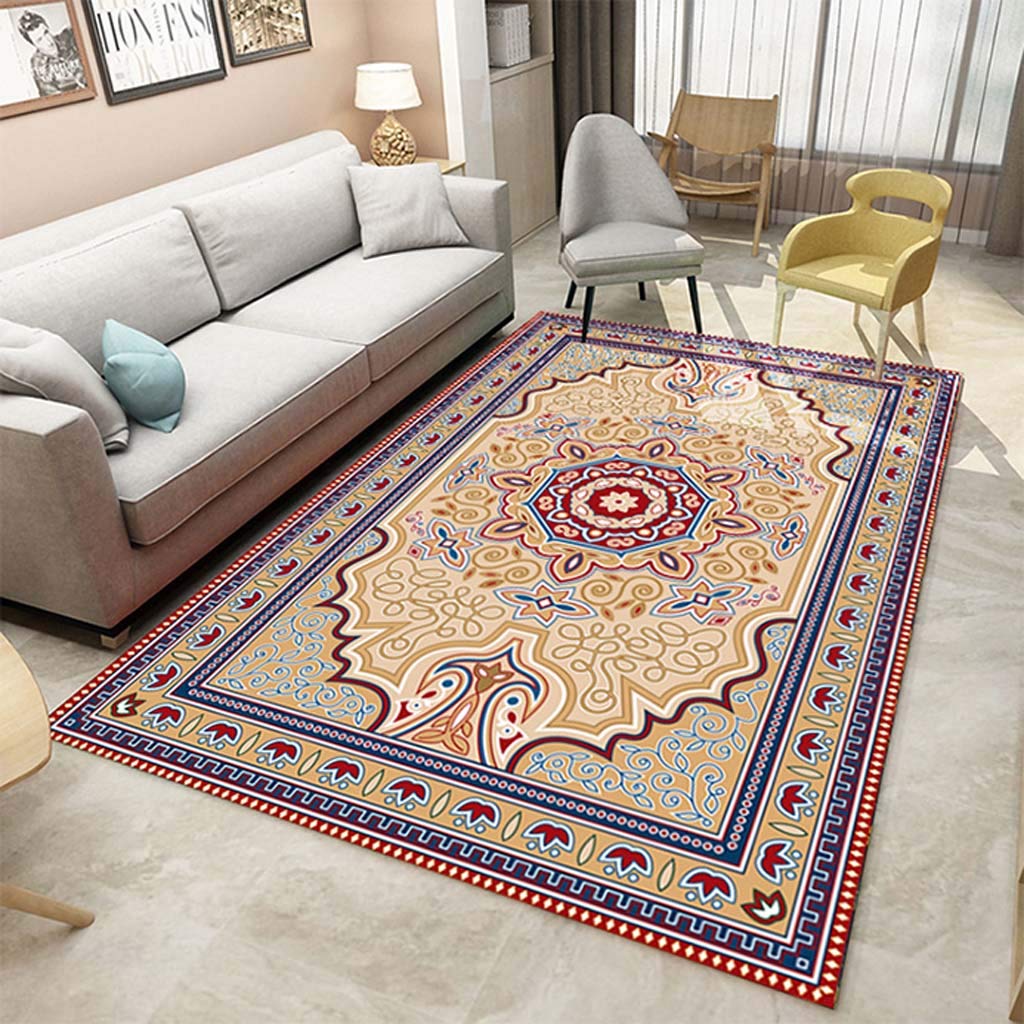 Tapis de sol antidérapant 140x200cm confortable pour intérieur moderne