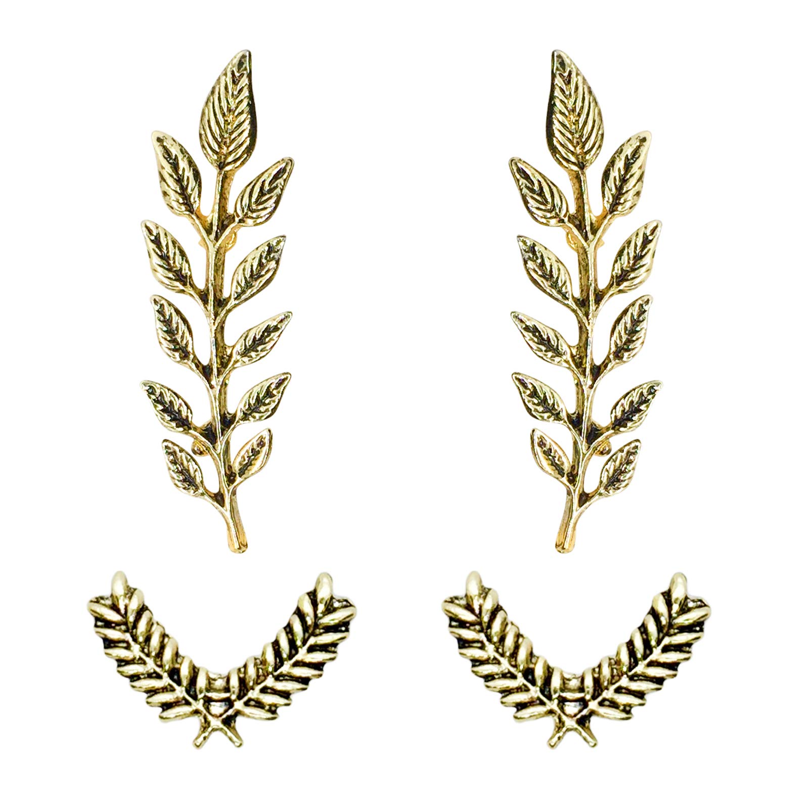 FURE Combo of Antique Golden Leaves Collar Pins for Men and Women (B07SWZ5HQD) Amazon Price History, Amazon Price Tracker