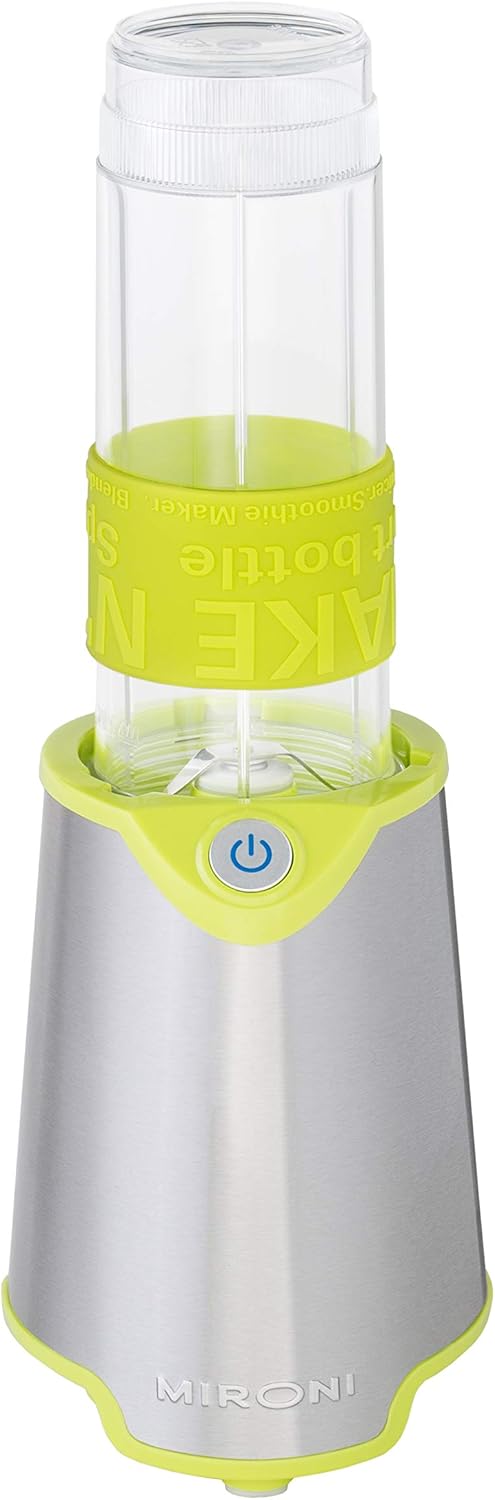 Mironi Personal Smoothie Blender 2-in-1 Single Serve, 500W With 20 Oz Tritan Sports Bottle and Grinder Cup for Juices, Shakes, Smoothies and More