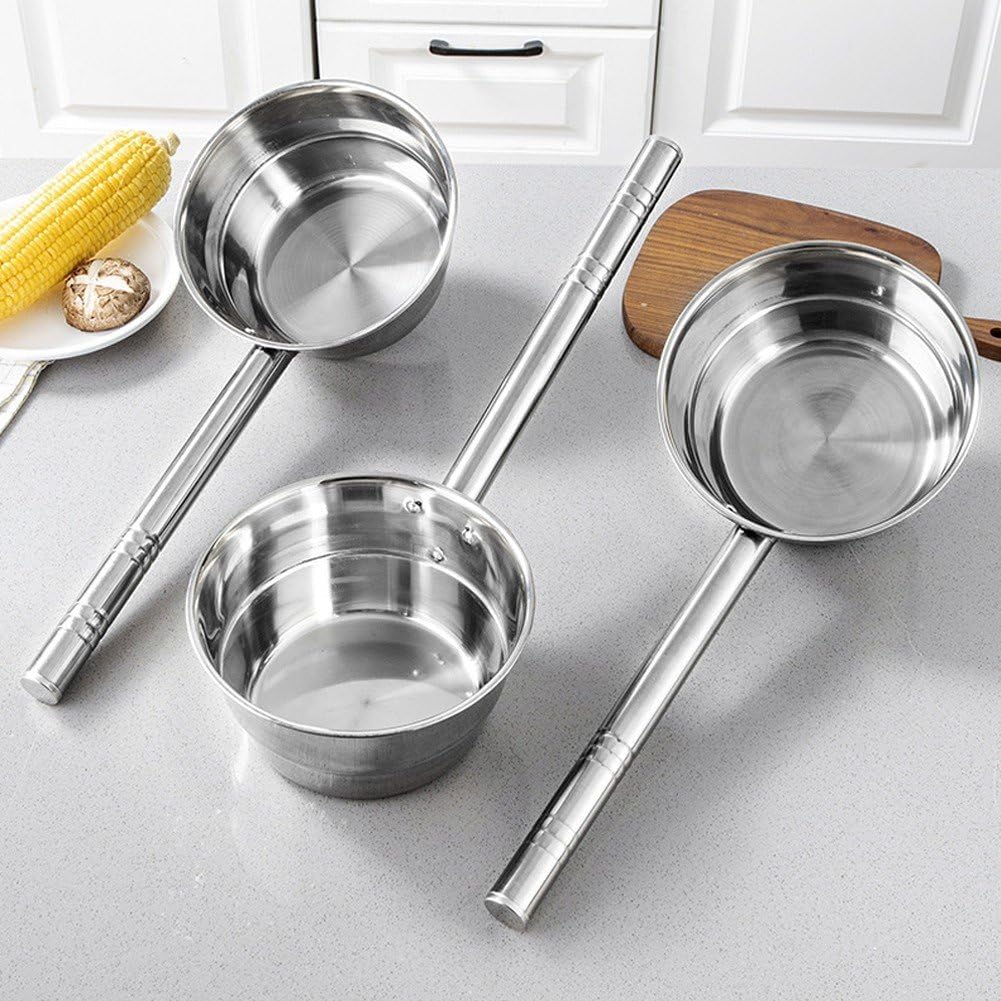 Stainless Steel Water Ladle Commercial Grade Soup Ladle Long Handle Water Ladle Large Capacity Kitchen Soup Spoon Food Scoop for Soups, Liquids