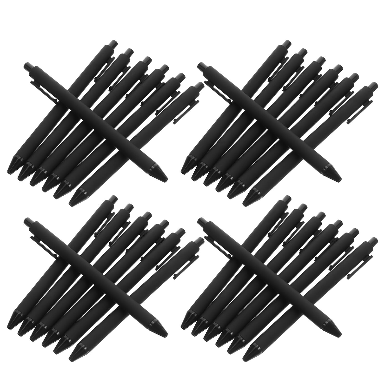 UKCOCO 108pièces Stylos à Bille Noirs à Encre Gel Rétractable Écriture Fluide et Précise Fournitures de Bureau pour Rentrée Scolaire Prise de Notes