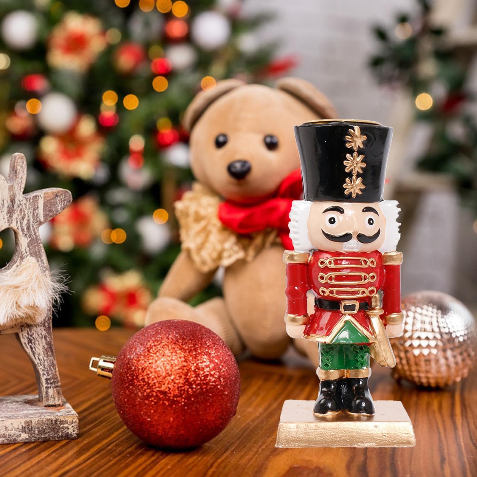 6X Bougeoir Conique, Bougeoir, Décoration de Noël pour Salon