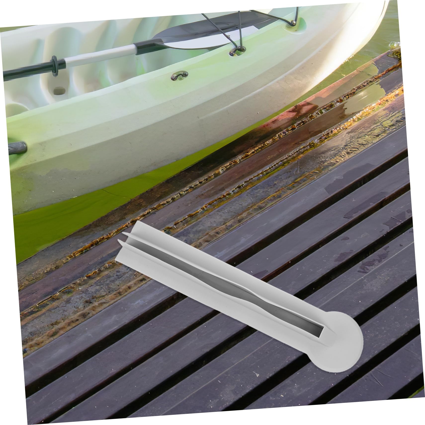 PVC Heckbrett Befestigungsleiste für Kajak und Schlauchboot Sichere Fixierung Erhöhte Stabilität für 18mm Heckbretter