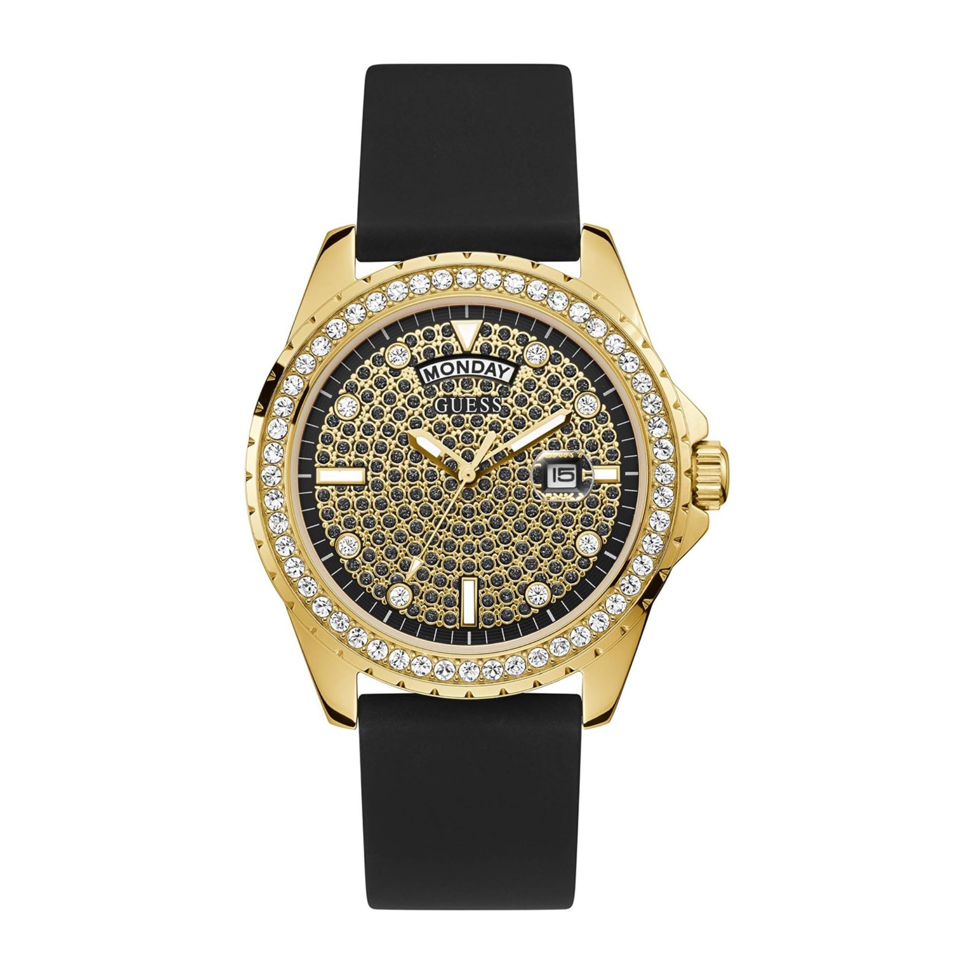 Guess Golden Dial Men Silicone Strap Analog Watch - GW0396G2 (B0D4ZFH5C1) Amazon Price History, Amazon Price Tracker