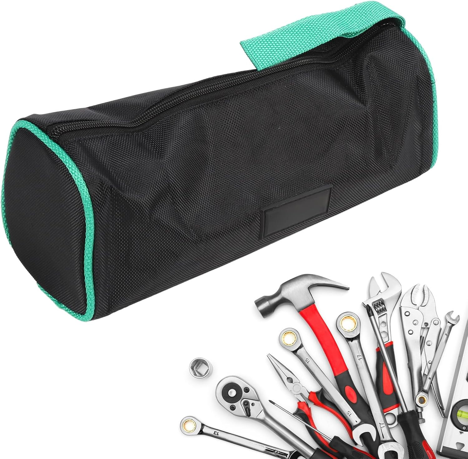 Electrician Tool Bag, Portable Tool Storage Bag Multifunctional Hardware Portable Tool Storage Pouch for Home and Industry (Small Size Single Layer), NOENNULL2ig0tcf716-11