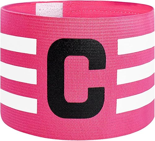 FUNAUPGO Brazalete deportivo de capitán C para entrenamiento de equipo, unisex, elástico, para capitán de fútbol, ajustable, para jugadores de