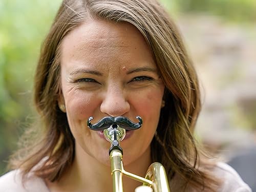 Miniatura 3 de Brasstache - Bigote con clip para boquilla de latón, accesorio de regalo para trompeta, trombón, tuba, cuerno francés, barítono, jugadores