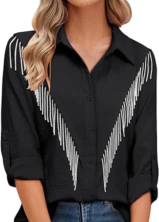 Camicia Donna A Quadri Cotone - Maniche Lunghe/corte - Stile Oktoberfest E Casual - Taglie S-3XL - Foto 6