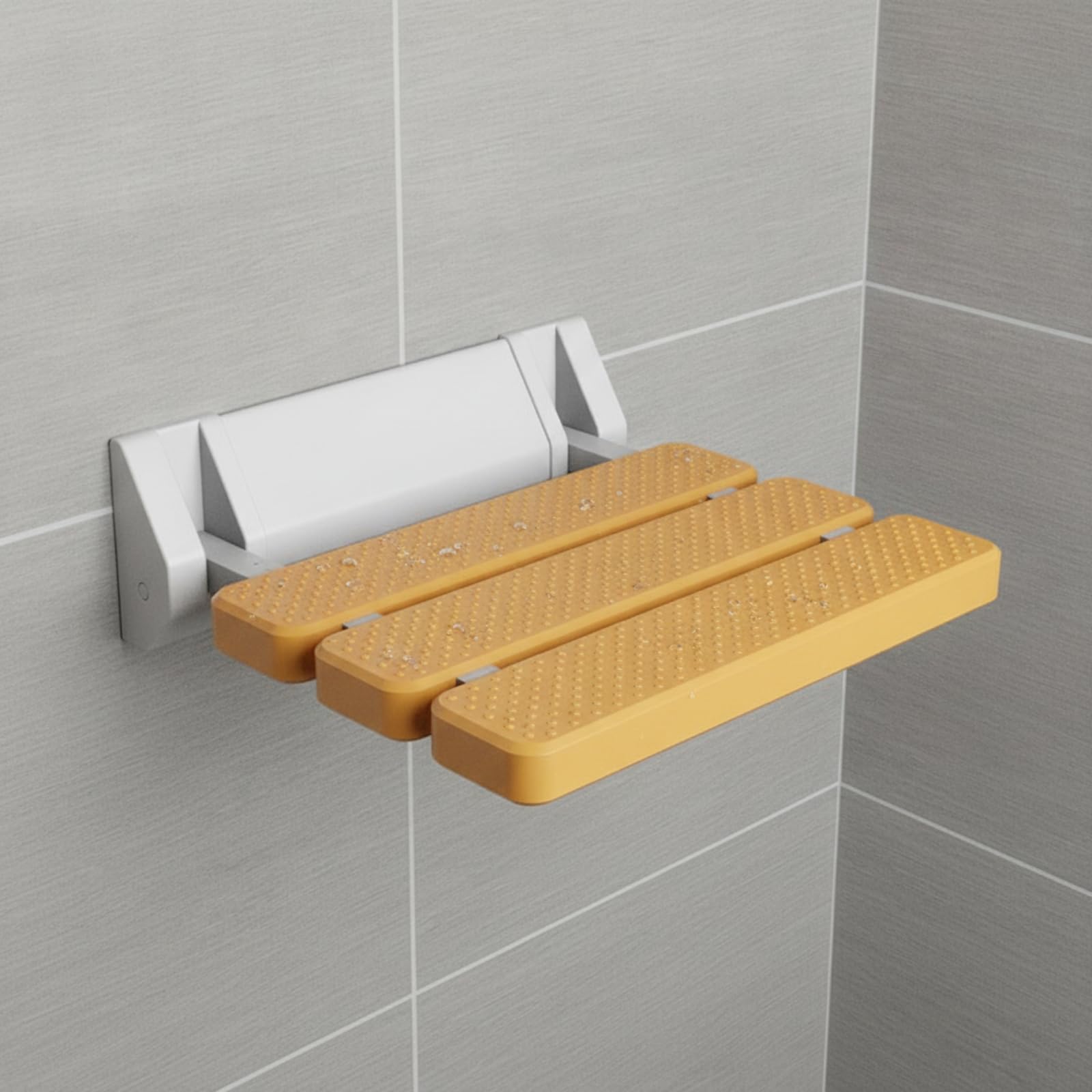 Asiento Ducha Plegable Ahorra Espacio Asiento Baño Abatible Resistente Taburete Baño Pared para Ancianos, Style F