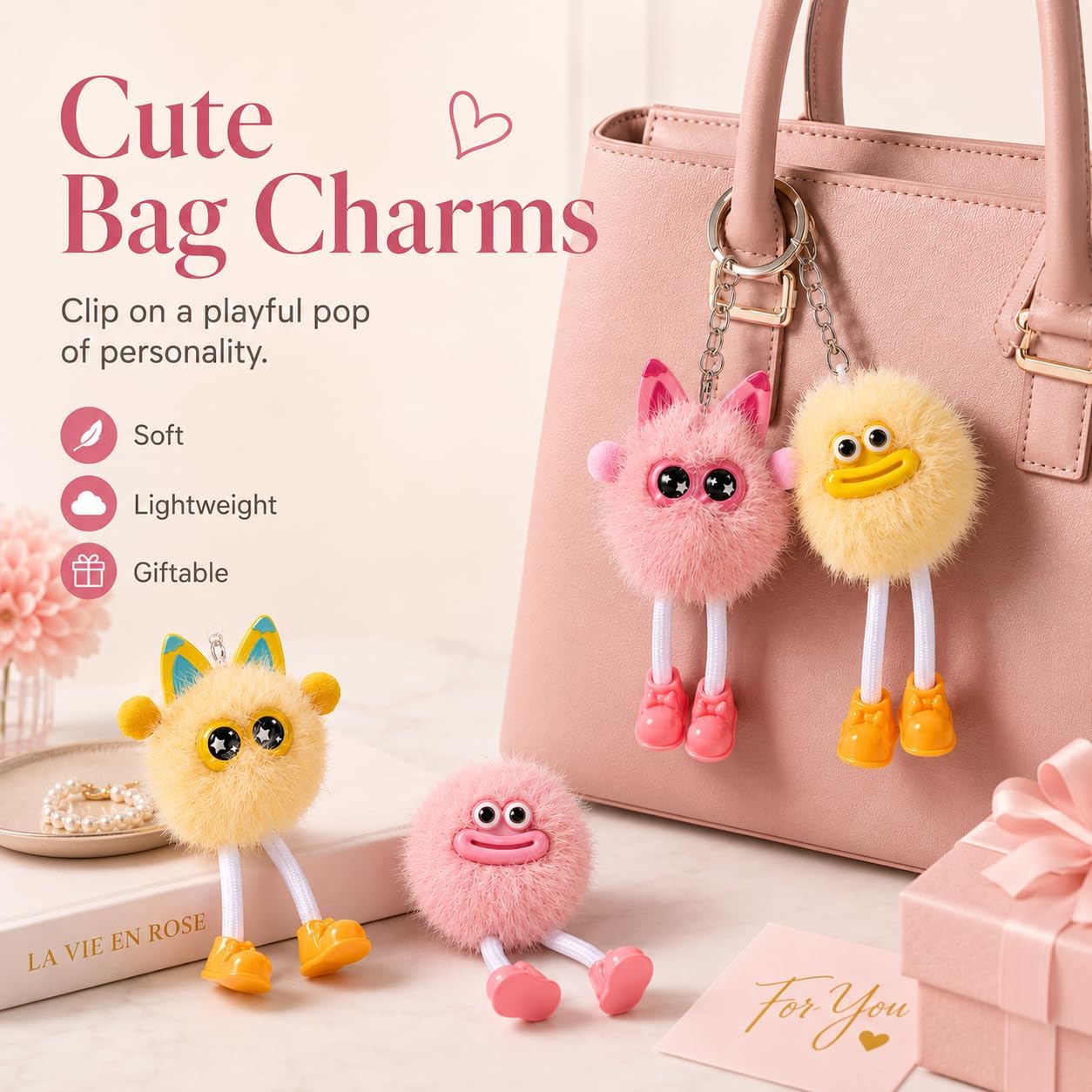 Light Up Plush Keychains image 5